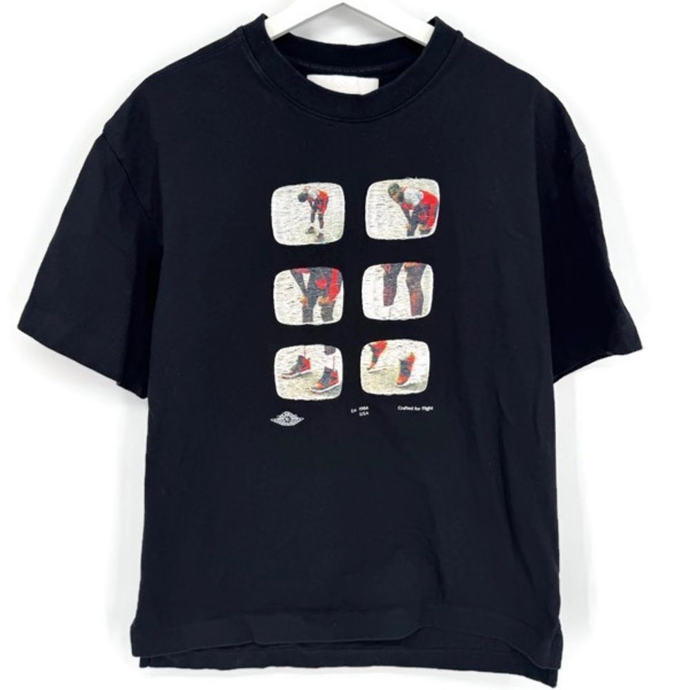 Air‎ Jordan Rare Sample T-Shirt “Crafted for Flight” Embroidered Patches Med